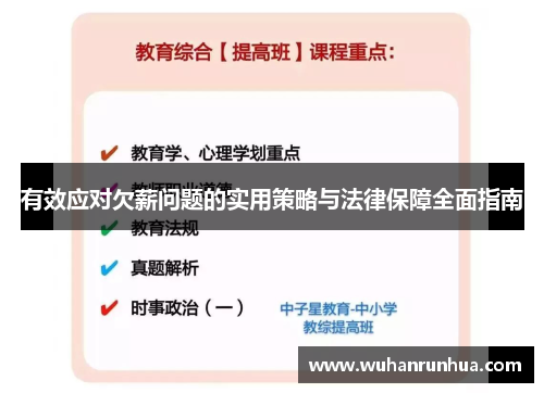 有效应对欠薪问题的实用策略与法律保障全面指南